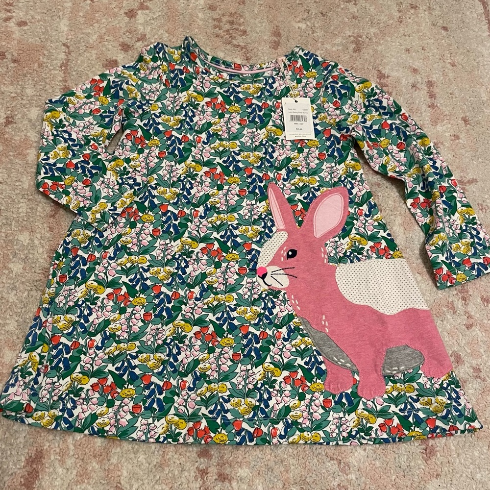 NWT Boden 3/4 Bunny Liberty Floral Dress